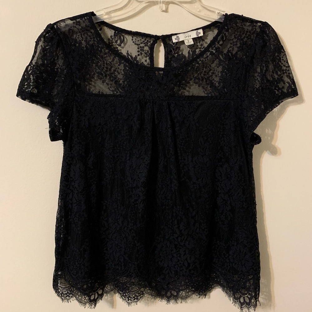 Lace Top by Iris size Small